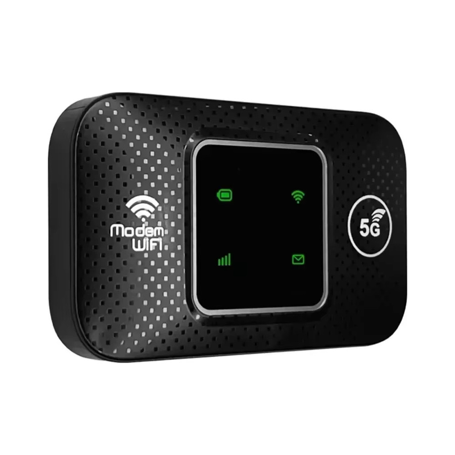 Mobiler 4G 5G WiFi 6 Hotspot-Router in Schwarz mit SIM-Kartenslot für bis zu 10 Benutzer - Bild 4