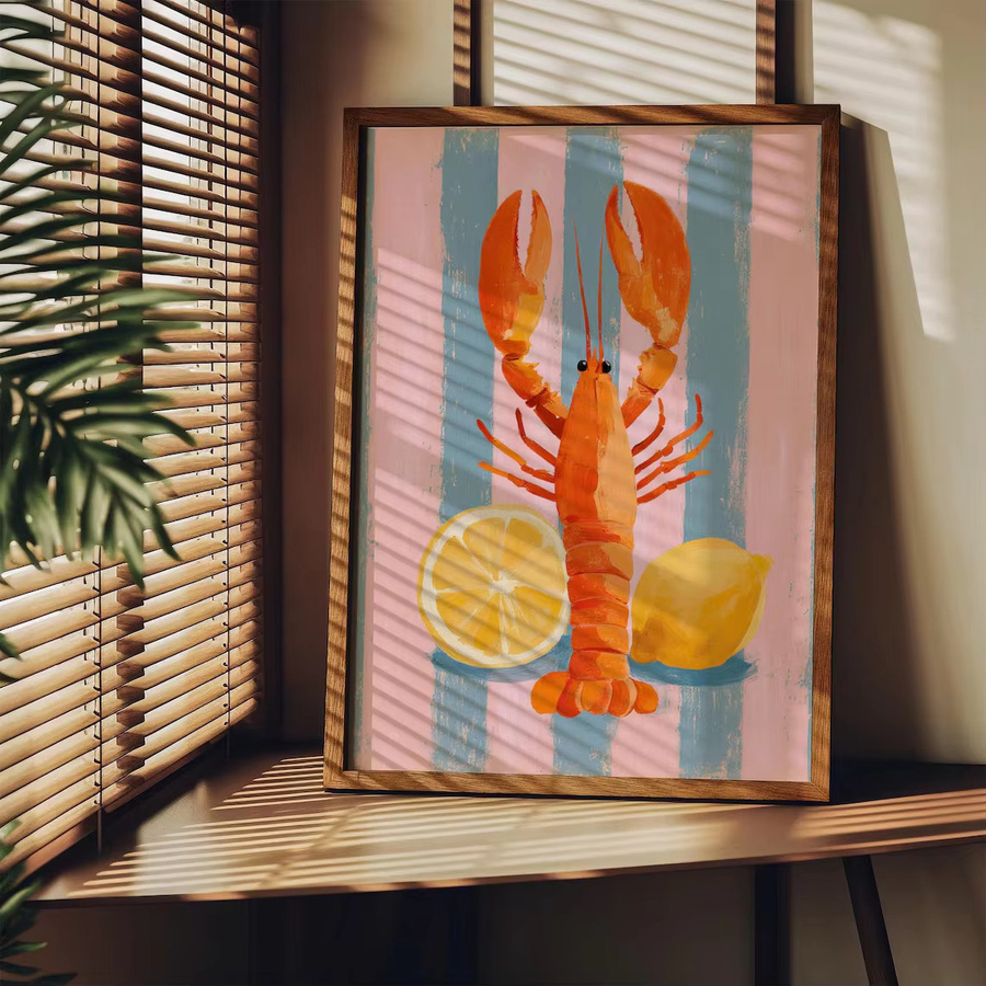 Sunlit Cafe Solitude Wandkunst – Rechteckiges Gemälde in Multicolour mit Stadtmotiv und Textur - Bild 1