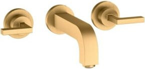 Hansgrohe Axor Citterio UP-3-L Waschtischarmatur mit Einhebelmischer in gebürstetem Messing Gold - Bild 1