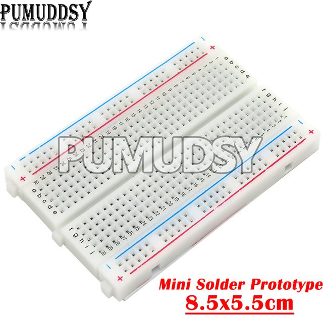 PUMUDDSY Mini Universal Test Proto Board Lötfreie Steckbrett Leiterplatte in Weiß - Bild 1