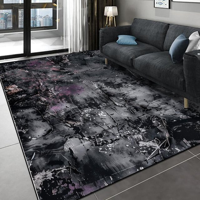 Moderner abstrakter Teppich von HGHT in Multicolour, rutschfest und waschbar, B/T: 160 x 230 cm - Bild 1