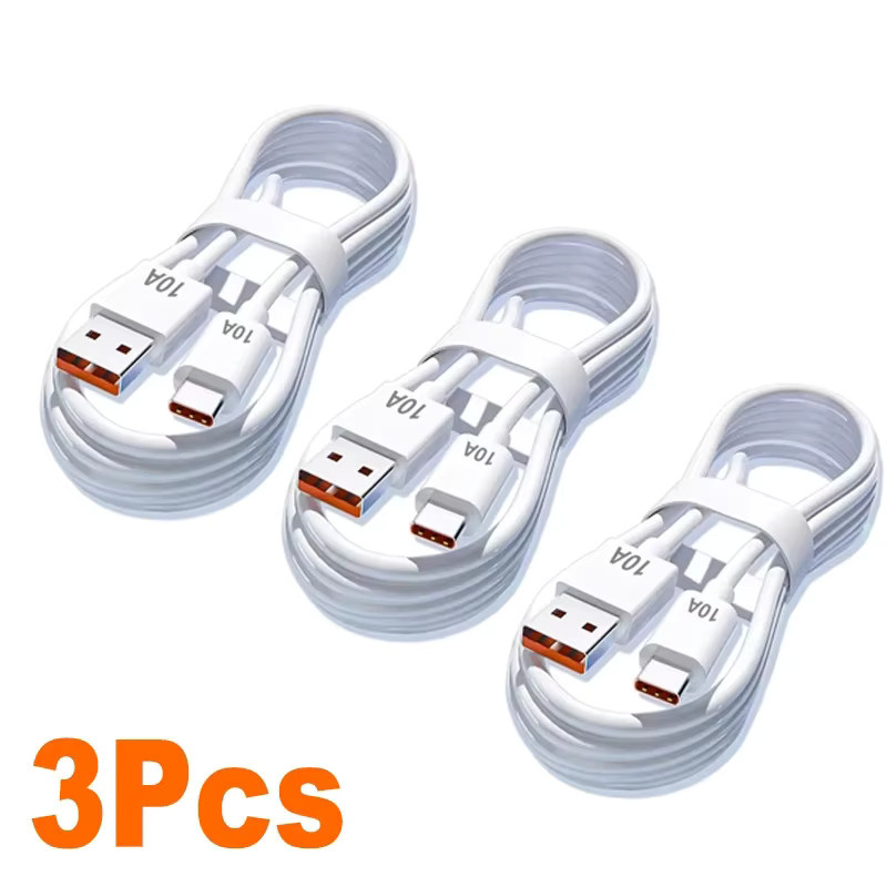 Xiaomi USB auf Typ-C Ladekabel für Android, 120W 10A Hochgeschwindigkeits-Datenübertragung, Weiß - Bild 6