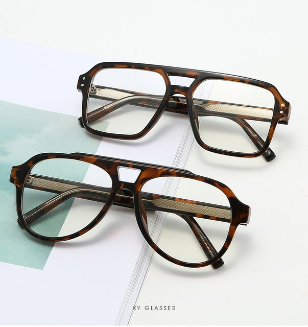Unisex Korrektionsbrille, quadratisch, Vollrand, Kunststoff, Anti Blaues Licht - Bild 1