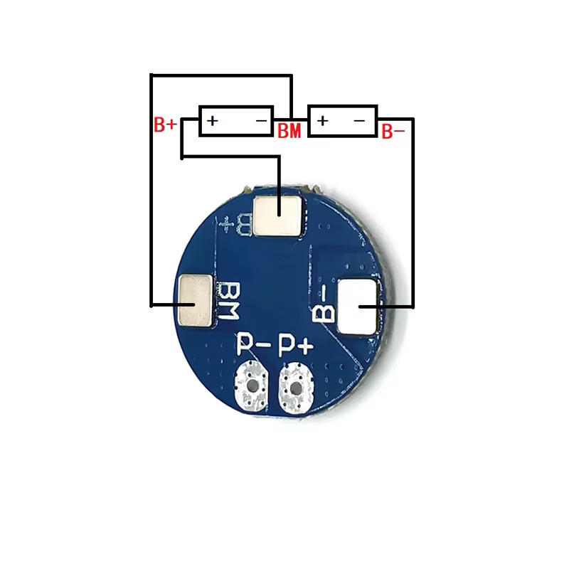 Si Tai&SH BMS Schutzplatine für 2s 5a Li-Ionen-Lithium-Batterien 7,4 V 8,4 V in Blau - Bild 2