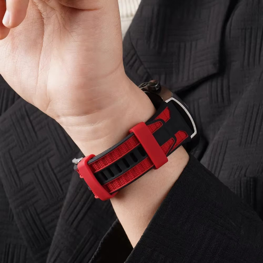 OPPO Uhrenarmband Silikon, zweifarbig, 22 mm, Unisex - Bild 3