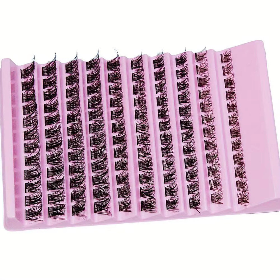 JIEFUXIN Cluster-Wimpern, Black, 120 Stück, Unisex - Bild 4