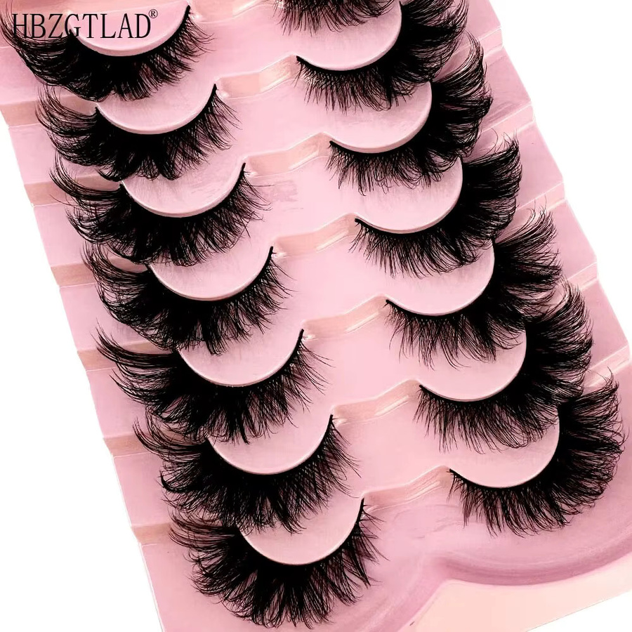 5D Katzenaugen-Wimpern, Wispy, Black, 7 Paar, Unisex - Bild 2