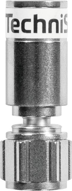 TechniSat F-Kompressionsstecker 3.9 High-End F-Stecker, 100 Stück, silber - Bild 1