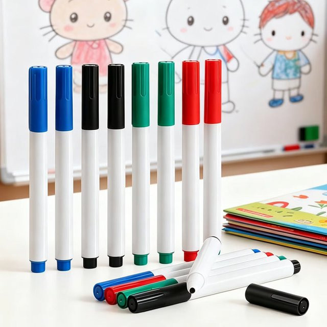 Bunte Whiteboard-Marker mit feiner Spitze zum Zeichnen und Schreiben für das Büro - Bild 1