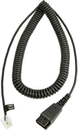 Jabra Spiral-Headset-Kabel in Schwarz, Länge: 2 m - Bild 1