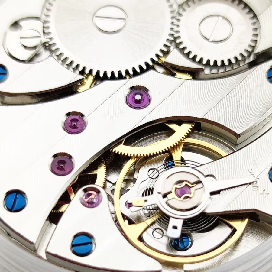 OUMASHI Uhrenwerk, mechanisch, Silber, Rubin - Bild 2