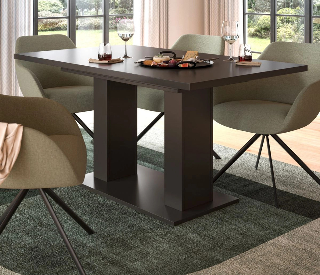 Inn.Furn Esstisch Home-X aus MDF und Metall in Grau, ausziehbar von 150 cm auf 190 cm, modern und rechteckig - Bild 3
