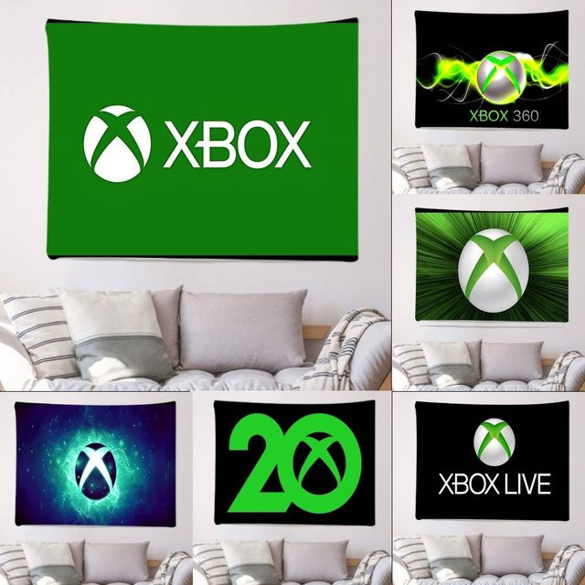 Rastar Wandteppich Xbox Banner für die Heimdekoration, Rechteckig, Breite: 70 cm, Höhe: 50 cm - Bild 1