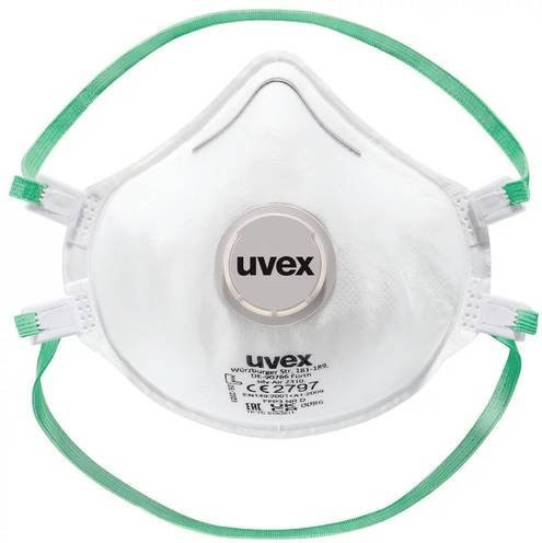 Uvex silv-Air classic 2310 Feinstaubmaske mit Ventil FFP3 in Weiß, 15 Stück, EN 149:2001 + A1:2009 - Bild 1