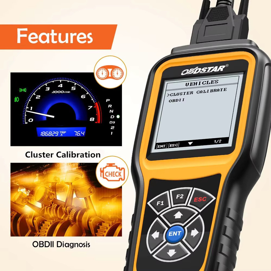 OBDSTAR X300M OBD2 Diagnosegerät zur Cluster-Kalibrierung für Mercedes Benz und Skoda MQB VAG - Bild 5