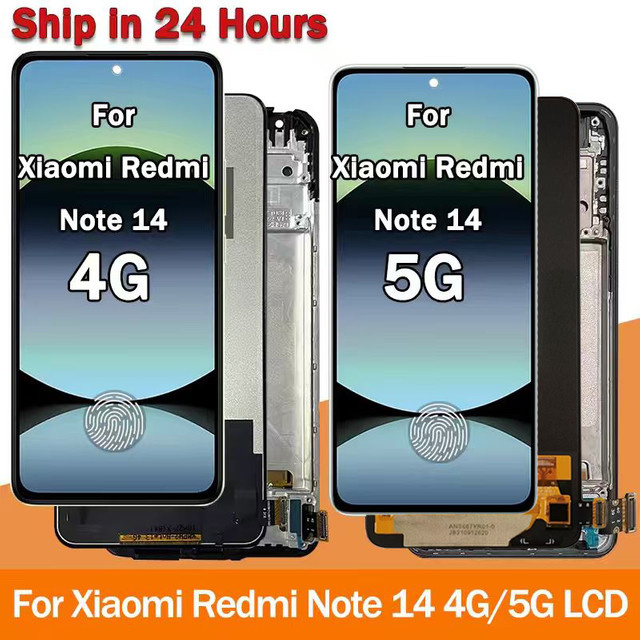 Xiaomi Redmi Note 14 4G LCD-Display mit 6,67 Zoll Super AMOLED Touchscreen in Schwarz - Bild 1