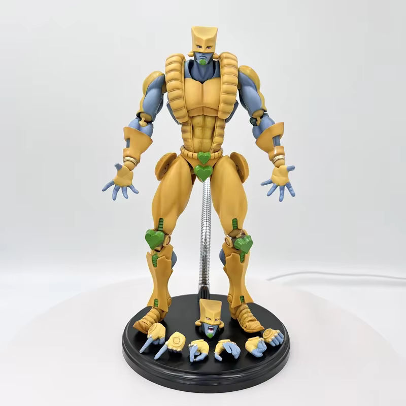 Apaffa Anime Figur Jojos Bizarre Abenteuer Teil III Die Welt Action Statue Gelb, Höhe: 25 cm - Bild 2