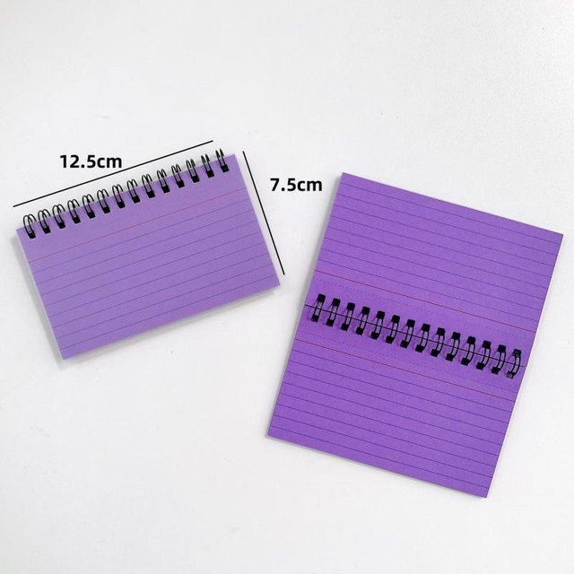 YA Mini-Notizblock mit 50 farbigen Blättern, zerreißbares Softcover Notizbuch für Büro und Studium, Mehrfarbig - Bild 1