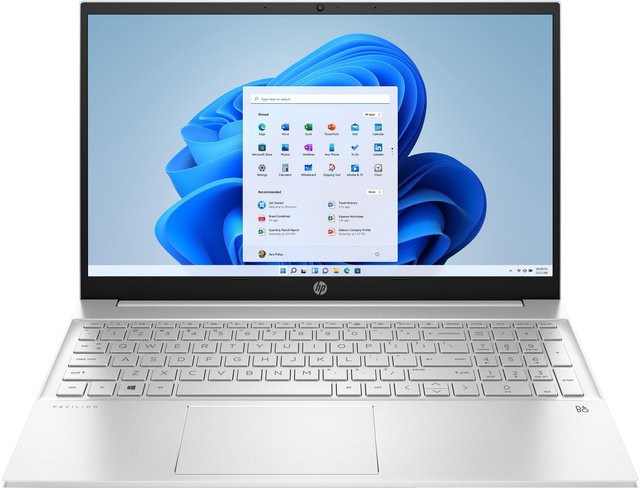 HP Pavilion 15-eg3657ng Notebook in Silber mit 15,6 Zoll Full HD Display, Intel Core i5-1335U, 16GB RAM und 512 GB M.2 SSD, Intel Iris Xe Grafik - Bild 1