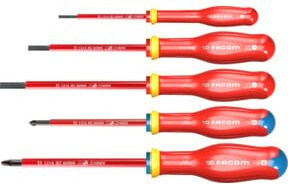 Facom Schraubendreher-Set 5-teilig 1000V in Rot - Bild 1