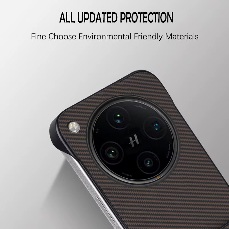 Fudusaidman Handyhülle mit Kohlefasermuster für Oppo Find X8 Pro in Schwarz - Bild 3