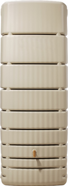 4rain Slim Wandtank aus Kunststoff in Sandbeige mit 650 l Fassungsvermögen - Bild 1