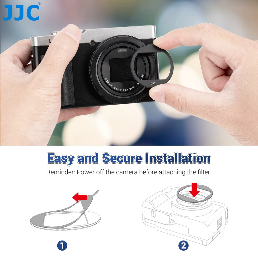 JJC UV-Filter mit geringer Reflexion für Panasonic ZS99 und TZ99, mehrfach beschichtetes optisches Glas, transparent - Bild 4