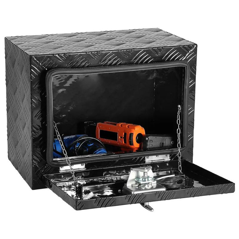 Wasserdichter Aluminium-Werkzeugkasten von Buying Solutions MB für LKW, Anhänger und Wohnmobile, Farbe: Silber/Schwarz, B/T/H: 35,6 x 45,7 x 30,5 cm - Bild 6
