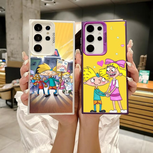 Hey Arnold! Silikon Handyhülle für Samsung Galaxy S25 Edge S24 S23 S22 S21 S20 Ultra in Bunt und Silber - Bild 1