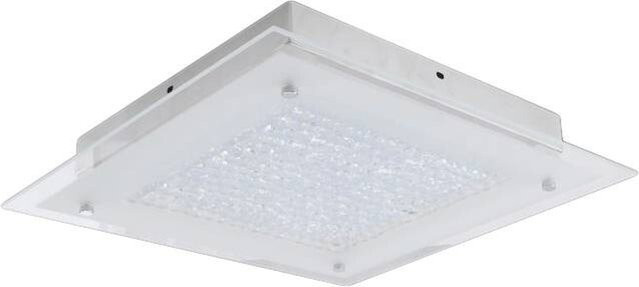 Näve LED Deckenleuchte Glasgow Chrom Metall und Glas B/H/T: 36 x 6 x 36 cm - Bild 1