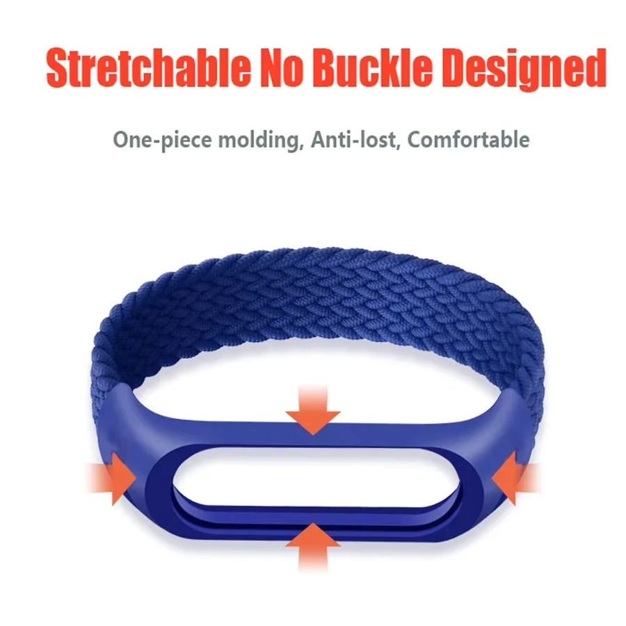 Xiaomi Uhrenarmband, Nylon geflochten, Green, Unisex - Bild 5
