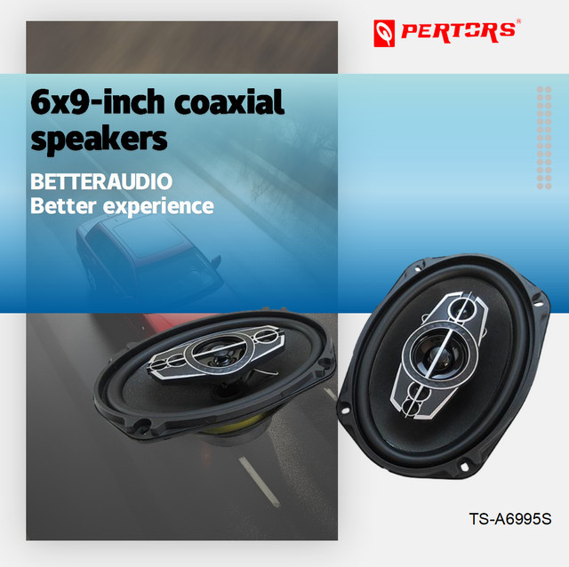 Q-PERTORS 2er-Set Koaxial-Auto-Lautsprecher 2000W Hi-Res Audio 5-Wege Stereo in Schwarz 6x9 Zoll - Bild 1