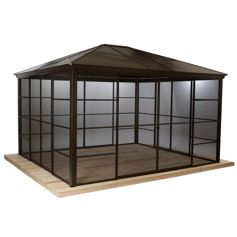 Sojag Aluminium Pavillon Castel in Bronze mit B/T/H: 362 x 427 x 296 cm - Bild 3