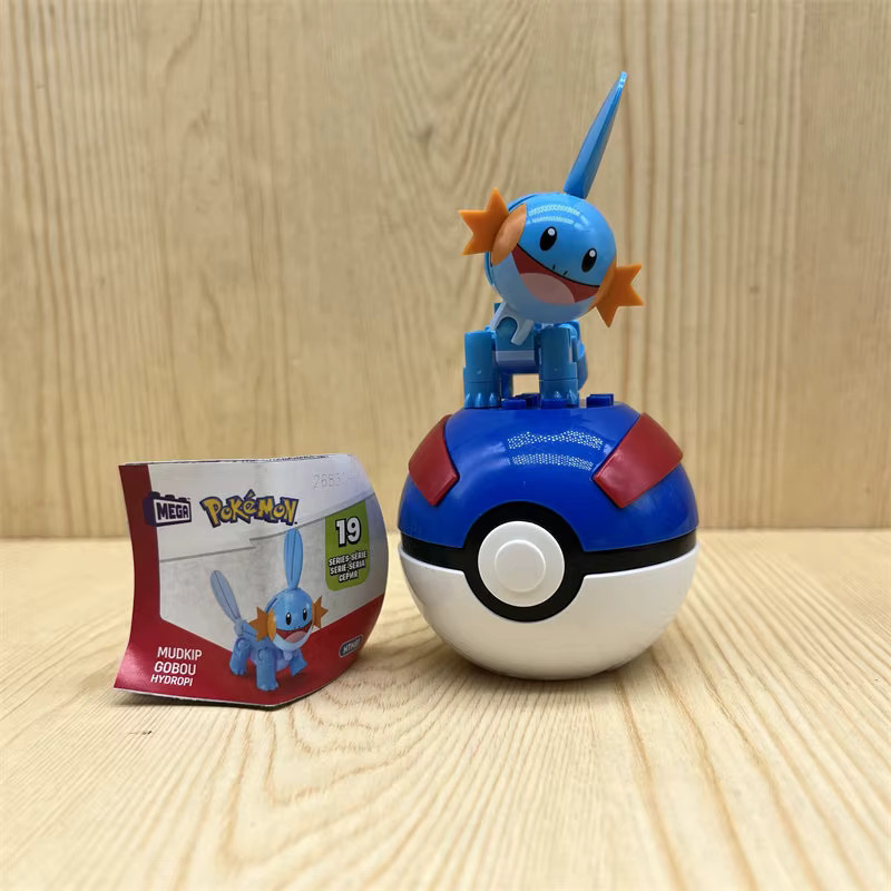 Bandai Pokemon Megsase Construx mit Pokeball Treecko Mudkip Litten Sprigatito Sobble, Mini-Figur, Einzelfigur - Bild 2