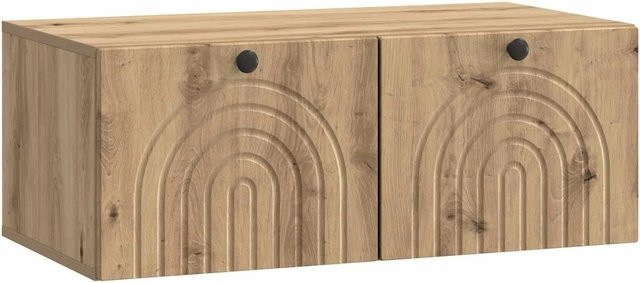 vidaXL Wandmontierter TV-Schrank Artisan-Eiche in Braun, B/T/H: 78,5 x 41 x 30 cm - Bild 1