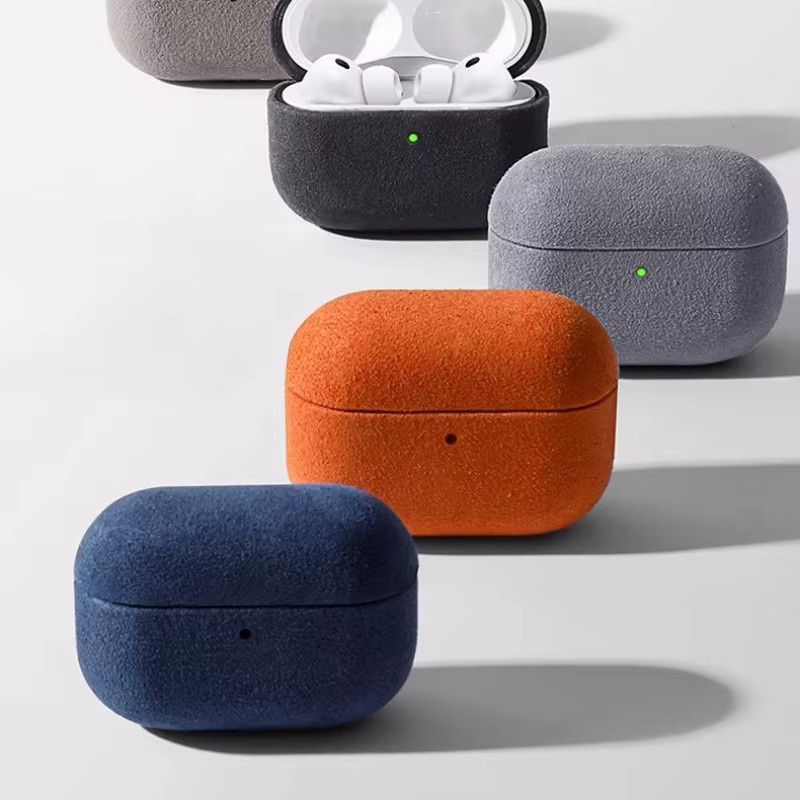 Luxuriöse Wildleder-Schutzhülle für Apple AirPods Pro 2 und Pro 3 zur vollständigen Abdeckung und gegen Kratzer - Bild 4