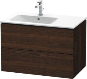 Duravit Waschtischunterschrank L-Cube in Nussbaum gebürstet, B/T/H: 82 x 48,1 x 55 cm - Bild 1