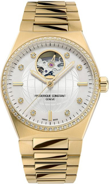 Frederique Constant Damenuhr Highlife, Automatik, Edelstahl, 34 mm, Silber - Bild 1