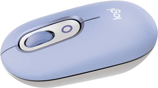 Logitech POP Bluetooth Maus mit personalisierbarer Emoji-Taste in Lilac - Bild 1