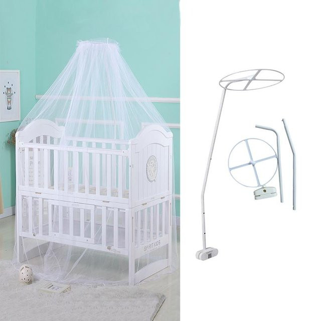MARKET-1 Sommer-Moskitonetz für Babys als Baldachin mit Ständer in Weiß - Bild 1
