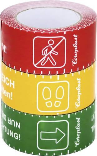 Coroplast Bodenmarkierungsband Rot, Länge: 10 m, Breite: 6 cm - Bild 1
