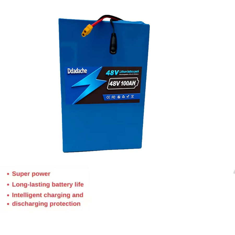 13S8P 48V 100Ah Lithium-Ionen-Akku mit integriertem BMS-Schutzboard für Elektrofahrräder und E-Bikes, Blau - Bild 3