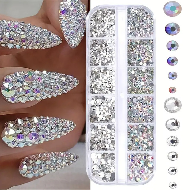 naildazzling Nagel-Strasssteine, AB Clear, Glänzend, Unisex - Bild 1