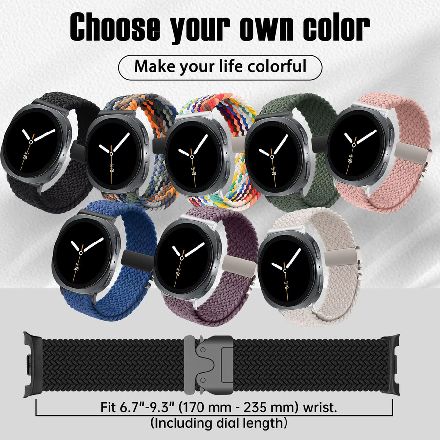 Samsung Smartwatch-Armband, Nylon, Schwarz, Unisex - Bild 2