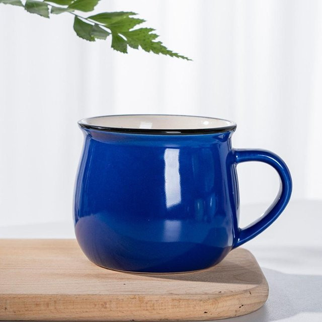 Hejun Kaffeetasse und Teetasse aus Keramik in Dunkelblau, 300/400 ml - Bild 1
