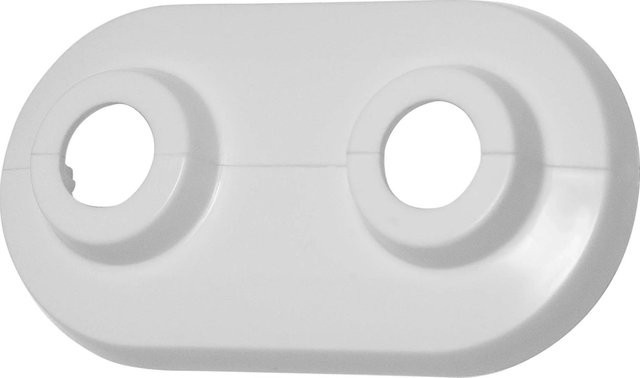 LUX-TOOLS Klapprosette Weiß Ø 15 mm aus Kunststoff - Bild 1