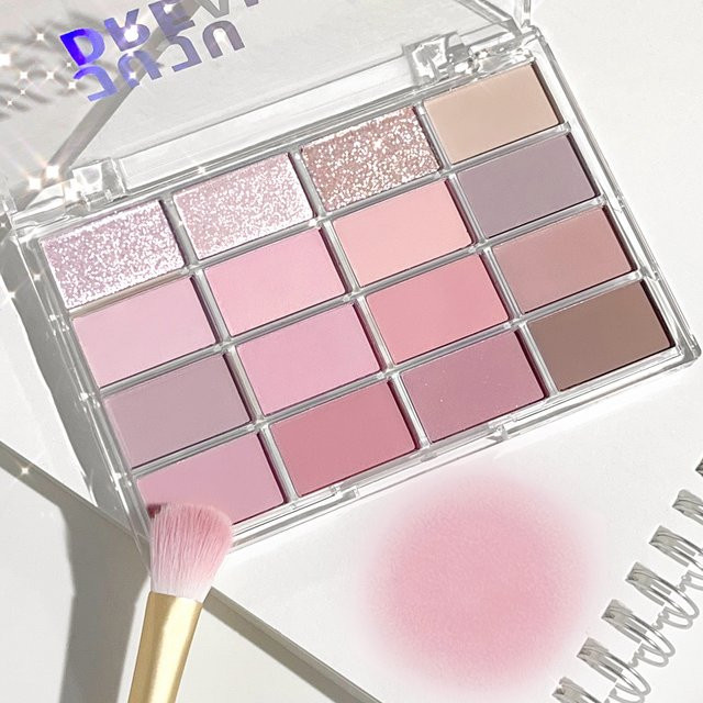 JUJU DREAM Lidschattenpalette, 16 Farben, Matt und Schimmer, Puder - Bild 1