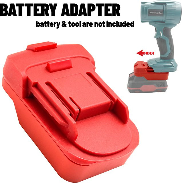 Parkside Batterieadapter Rot Kompatibel mit Lidl Parkside X20V Team Lithium-Akku für Makita 18V Li-Ion Elektrowerkzeuge - Bild 1