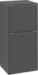 Villeroy & Boch Subway 3.0 Seitenschrank in Schwarz und Grau, Wandmontage, B/T/H: 40 x 36,2 x 86 cm - Bild 1