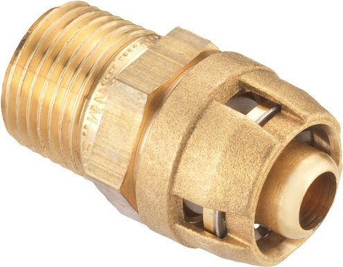 Cornat Steckkupplung aus Messing in Gold, 1/2 Zoll - Bild 1